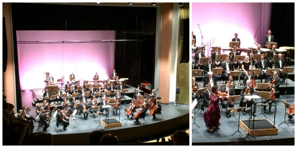 Les musiciens attendent le chef d'orchestre pour commencer le concert. Rappel de la virtuose Tabea Zimmermann, Alto, en fin de concert
