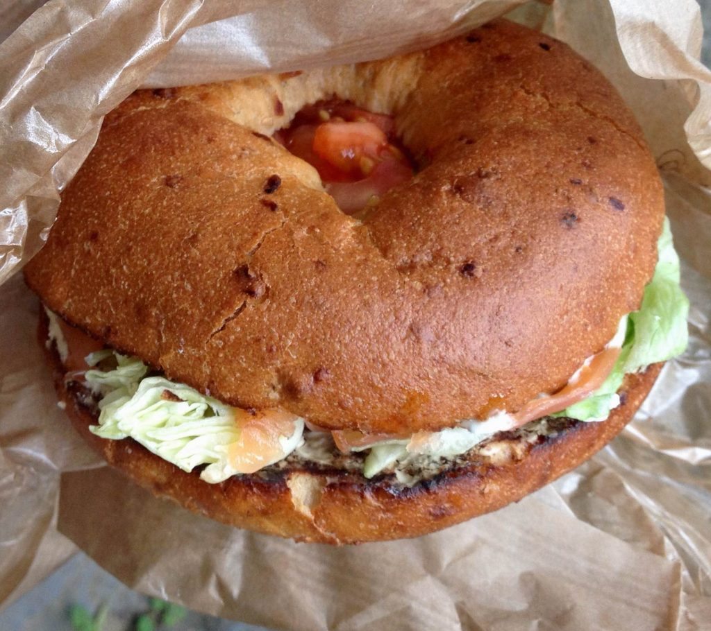 Bagel on the way
