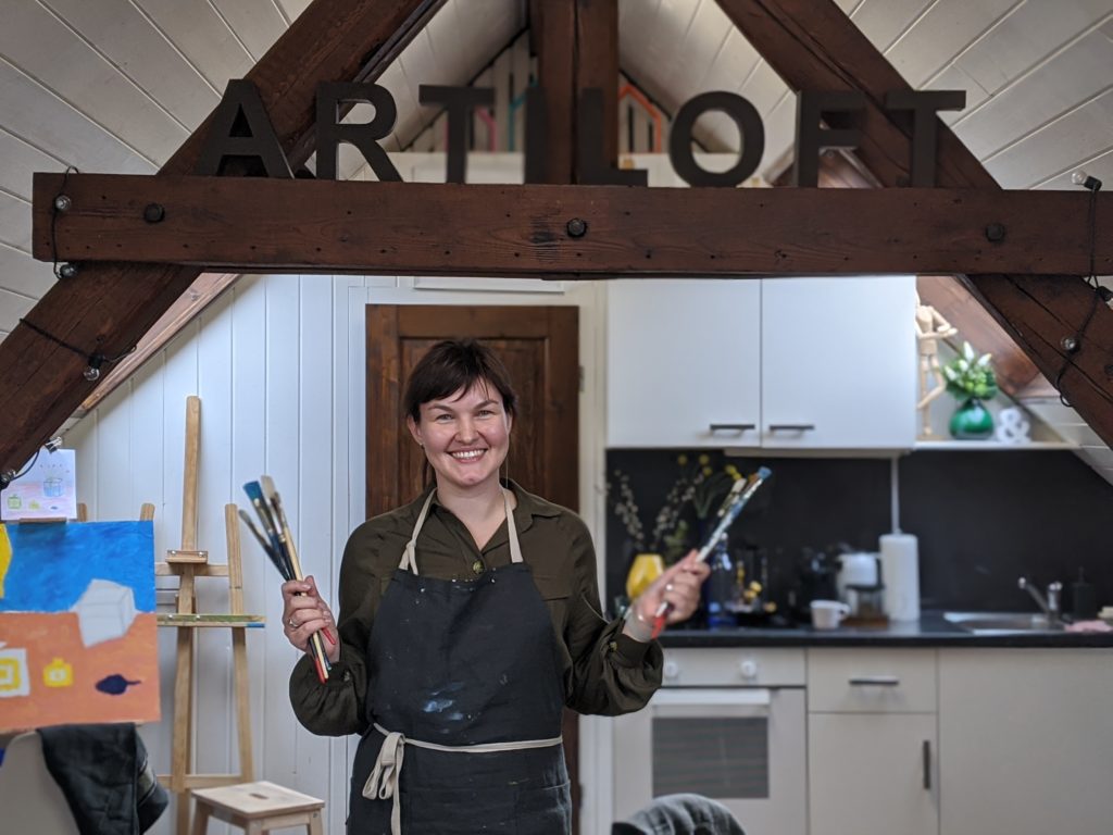 Ksenia artiste et enseignante chez Artiloft